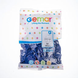 Воздушные шары латексные 12", 100 шт., синий