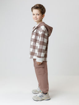 Рубашка для мальчика Crockid КР 302196 молочный из хлопка фото 5