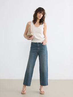 Boyfriend Fit Kad?n Jean Pantolon