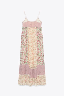 FLORAL PATCHWORK DRESS - Zara фото 5