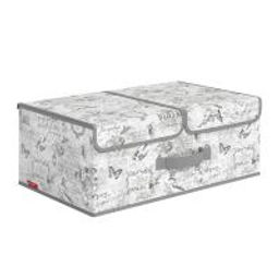 VAL VG-BOX-L2 Короб стеллажный 2-х секционный, 50*30*20 см, VINTAGE GREY, шт