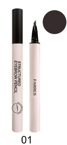 FARRES /8047-01/ Лайнер для бровей с эффектом микроблейдинга, тон Графит (*24)