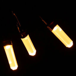 Гирлянда для дома "Кристаллы" 9,5 м 100 ламп LED черный пров., 8 реж.,IP-40, Жёлтый (возможность соединения)