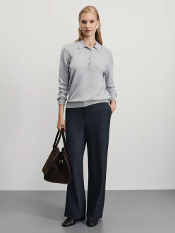 Прямые брюки на кулиске / Zarina фото 5