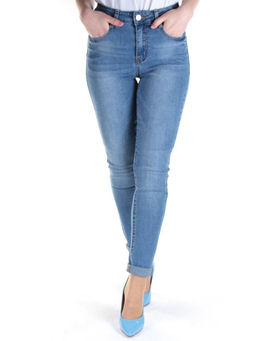 AN-9170 BLUE Джинсы зауженные женские AN&MA - Фабричный китай фото 2