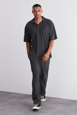 Fume /Wide Leg Dokulu K?r?smaz Gizli Kordonlu Tek Parca Esofman Alt? TMNSS23EA00013