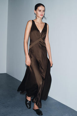 ZW COLLECTION LIMITED EDITION LONG SATIN DRESS