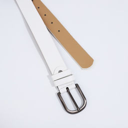 Ремень женский, ширина 3,5 см, винт, пряжка металл, цвет белый - Simaland фото 2