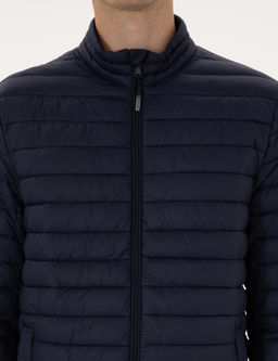 Lacivert Kapitone Basic Mont