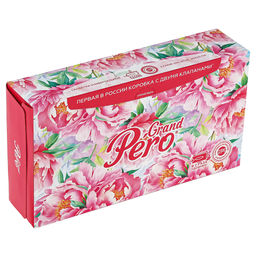 Салфетки бумажные GrandPero non-stop , 2-х слойные 20х20см, 100 штук в коробочке, цвета микс1: Розовый туман + Сонет + Малахит + Дамасск (Россия) - Домашняя мода фото 2