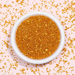 Цена за 2 шт. Кондитерская посыпка Сахар цветной, золотой, 50 г - Кондимир фото 6