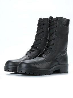 05-9007 BLACK Ботинки зимние мужские (искусственная кожа, искусственный мех)