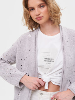 Кардиган л1342 бежевый - Стим фото 6