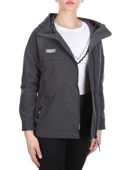 FY-229 DARK GRAY Ветровка женская АЛИСА (65% хлопок, 35% полиэстер) - Фабричный китай фото 6