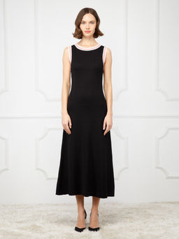 Платье женское ZZ-03005 black/white/pink