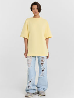 Футболка женская Mark Formelle желтая с принтом  фото 3