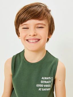 ACOOLA / Мaйка детская для мальчиков Raikoke хаки  фото 3