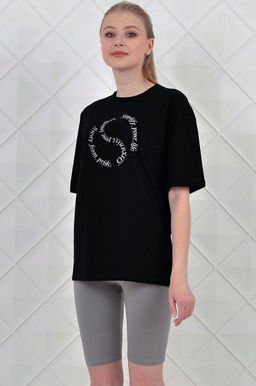 Арт. 5729 Костюм с велосипедками 42-50 (5 шт) Цвет:верх-черный, низ-серый - Калинка фото 8