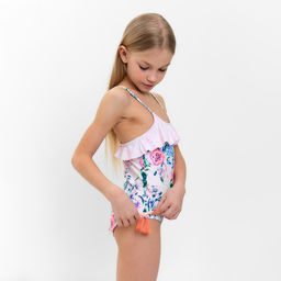 Купальник слитный детский MINAKU, с декором, рост 128-134 см