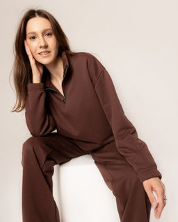 С НАЧЁСОМ костюм-трансформер с утяжками футер 3х нитка - Knitka wear фото 2