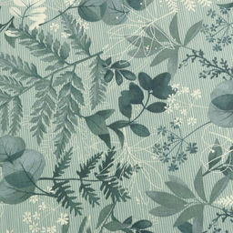 Шторы для кухни Доляна «Лесная прохлада», 146×180 см - 2 шт., подхваты - 2 шт.