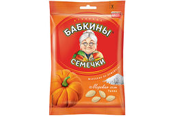Бабкины семечки, семечки тыквы отборные, жареные, с морской солью, 150 г