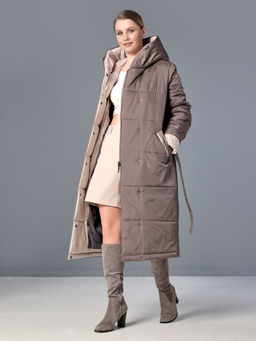 25414 Пальто капучино - Dizzyway фото 4