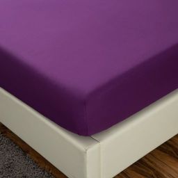 Комплект постельного белья Однотонный Сатин на резинке CSR027 160*200*35 2 спальный 70-70 2 шт;50-70 2 шт