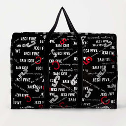 Сумка хозяйственная на молнии, 54 л, 60×20×45 см, чёрная