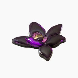 Брошь Черная Орхидея - Orgalica фото 2