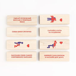 Падающая башня дженга, настольная игра для взрослых Твоя позиция, 54 бруска, 18+