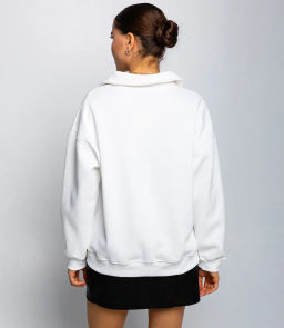 Свитшот #КТ462, белый