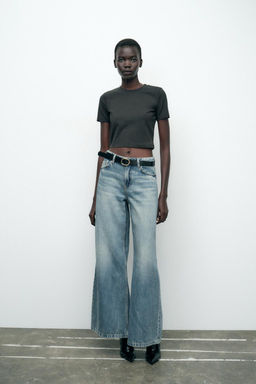 CROPPED STRETCH T-SHIRT - Zara фото 52