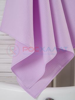 Однотонное вафельное полотенце сиреневое  ПВ-01 (18) 40х70