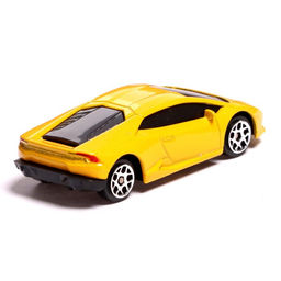 Машина металлическая LAMBORGHINI HURACAN LP610-4, 1:64, цвет жёлтый - Автоград фото 3