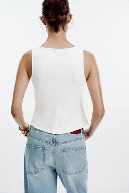 BUTTONED WAISTCOAT TOP - Zara фото 8