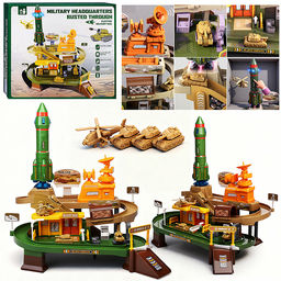 Парковка "Игровой паркинг" (свет, звук, 3 металл машины, самолет) в коробке