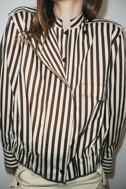 ZW COLLECTION STRIPED SHIRT - Zara фото 4