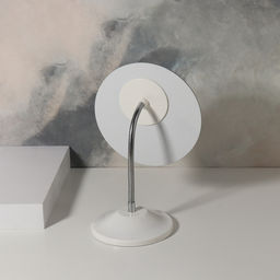 Зеркало настольное, круглое, на гибкой ножке, 15×18 см, (d=15 см)