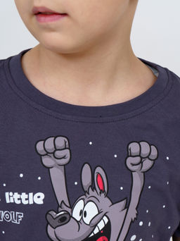 М28/1Д Пижама детская "Волк/серый"