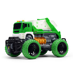 Машина "Мусоровоз для строительного мусора" 1:16 (свет, звук) в коробке