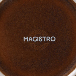 Салатник Magistro Garland, 700 мл, d=17 см, фарфор, синий, коричневый  фото 5