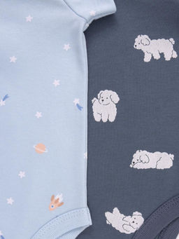 К 6073-2уп/голубой Н102,синий Н052.3 набор полукомбинезон (боди) яс