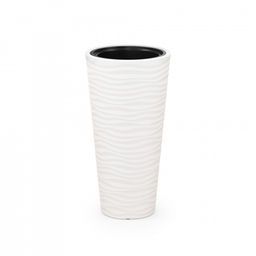 Кашпо "Оазис" 43л (со вставкой 10л) белый М8078