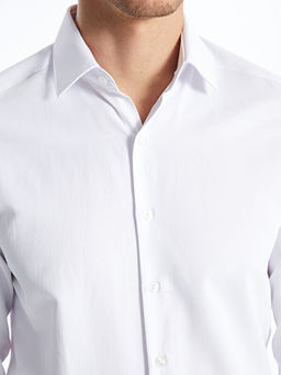Slim Fit Uzun Kollu Gabardin Erkek G?mlek