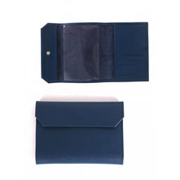 Обложка для паспорта Croco-П-402 (5 карм) натуральная кожа синий бергамо (47) 264842