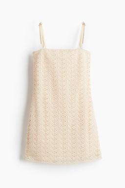 Minivestido efecto crochet