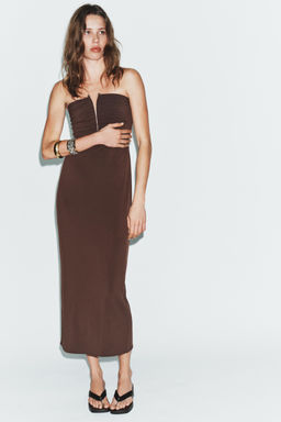 STRAPLESS DRESS - Zara фото 2