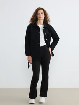 Y?ksek Bel ?spanyol Pa?a Kad?n Pantolon