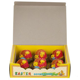 Набор из 6-ти изделий декоративных "Гнездо пасхальное" (4,5*3,5), L18 W14 H5,5 см